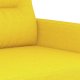 vidaXL vidaXL Sofa 2-osobowa, jasnożółta, 140 cm, tapicerowana tkaniną 6