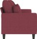 vidaXL vidaXL Sofa 3-osobowa, winna czerwień, 180 cm,tapicerowana tkaniną 4