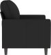 vidaXL vidaXL Sofa 2-osobowa, czarna, 120 cm, tapicerowana aksamitem 4