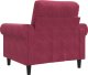 vidaXL vidaXL Fotel, winna czerwień, 60 cm, obity aksamitem 6