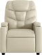 vidaXL Rozkładany fotel masujący, kremowe, sztuczna skóra 4