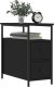 vidaXL Szafka nocna, czarna, 30x60x60 cm, materiał drewnopochodny 3