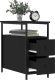 vidaXL Szafka nocna, czarna, 30x60x60 cm, materiał drewnopochodny 4