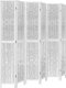vidaXL vidaXL Parawan pokojowy, 6-panelowy, biały, lite drewno paulowni 2
