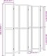 vidaXL vidaXL Parawan pokojowy, 6-panelowy, biały, lite drewno paulowni 8
