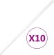 vidaXL vidaXL Rura elektroinstalacyjna z zaciskami, 20 mm, 10 m, PVC 1