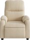 vidaXL vidaXL Rozkładany fotel, kremowy, obity mikrofibrą 6