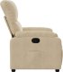 vidaXL vidaXL Rozkładany fotel, kremowy, obity mikrofibrą 7