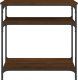 vidaXL vidaXL Stolik konsolowy, brązowy dąb, 75x29x75 cm 4