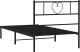 vidaXL vidaXL Metalowa rama łóżka z wezgłowiem, czarna, 75x190 cm 7