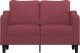 vidaXL vidaXL Sofa 2-osobowa, winna czerwień, 120 cm, tapicerowana tkaniną 3