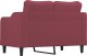 vidaXL vidaXL Sofa 2-osobowa, winna czerwień, 120 cm, tapicerowana tkaniną 5