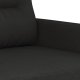 vidaXL Sofa 2-osobowa, czarna, 140 cm, tapicerowana tkaniną 6