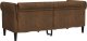 vidaXL Sofa Chesterfield, dwuosobowa, brązowa, obita tkaniną 6