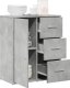 vidaXL Szafka, szarość betonu, 60x31x70 cm, materiał drewnopochodny 4