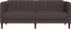 vidaXL vidaXL Sofa 2-osobowa, ciemnobrązowa, tapicerowana tkaniną 4
