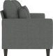 vidaXL vidaXL Sofa 3-osobowa, ciemnoszara, 180 cm, tapicerowana tkaniną 4