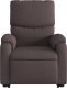 vidaXL vidaXL Podnoszony fotel masujący, rozkładany, ciemnobrązowy, tkanina 8