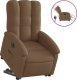 vidaXL vidaXL Podnoszony fotel masujący, elektryczny, rozkładany, brązowy 2
