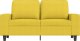 vidaXL vidaXL Sofa 2-osobowa, jasnożółta, 120 cm, tapicerowana tkaniną 3