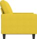 vidaXL vidaXL Sofa 2-osobowa, jasnożółta, 120 cm, tapicerowana tkaniną 4