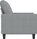 vidaXL Sofa 2-osobowa, jasnoszara, 120 cm, tapicerowana tkaniną 4