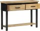 vidaXL Stolik konsolowy, 110x30x75 cm, surowe drewno mango 2