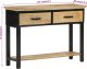 vidaXL Stolik konsolowy, 110x30x75 cm, surowe drewno mango 9
