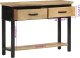 vidaXL Stolik konsolowy, 110x30x75 cm, surowe drewno mango 10