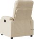 vidaXL Rozkładany fotel masujący, kremowy, obity mikrofibrą 4
