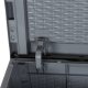 Skrzynia ogrodowa vidaXL Skrzynia ogrodowa, szara, rattan PP, 90 L 4