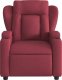 vidaXL Rozkładany fotel masujący, winna czerwień, obity tkaniną 7