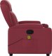 vidaXL Rozkładany fotel masujący, winna czerwień, obity tkaniną 8