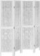 vidaXL vidaXL Parawan pokojowy, 4-panelowy, biały, lite drewno paulowni 2