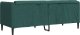 vidaXL vidaXL Sofa 2-osobowa, ciemnozielona, tapicerowana tkaniną 6