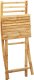 vidaXL Składane krzesła ogrodowe, 2 szt., 43x54x88 cm, bambusowe 8