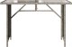 vidaXL Stół ogrodowy ze szklanym blatem, jasnoszary, 110x68x70 cm 4