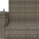 vidaXL vidaXL Ławka bujana, szara, 119x56x48 cm, polirattan 8