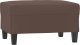 vidaXL Podnóżek, brązowy, 70x55x41 cm, sztuczna skóra 2