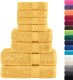 vidaXL vidaXL 8-częściowy zestaw ręczników premium SOLUND, złoty, 600 g/cm 1