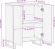 vidaXL Szafka, 60x34x75 cm, lite surowe drewno mango 11