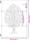vidaXL vidaXL Furtka ogrodowa, 85x150 cm, stal kortenowska, motyw drzewa 10
