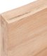 vidaXL vidaXL Półka, brązowa, 180x50x(2-6) cm, lakierowane lite drewno dębowe 7