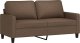 vidaXL vidaXL Sofa 2-osobowa, brązowa, 140 cm, tapicerowana tkaniną 2