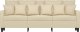 vidaXL vidaXL 3-osobowa sofa, kremowa, 180 cm, tapicerowana tkaniną 3