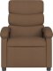 vidaXL vidaXL Rozkładany fotel masujący, elektryczny, brązowy, tkanina 9