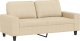 vidaXL vidaXL 2-osobowa sofa, kremowa, 140 cm, tapicerowana tkaniną 2