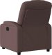 vidaXL Fotel rozkładany, ciemnobrązowy, obity tkaniną 5