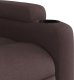 vidaXL Fotel rozkładany, ciemnobrązowy, obity tkaniną 8