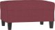 vidaXL Podnóżek, czerwień winna, 70x55x41 cm, tapicerowany tkaniną 2